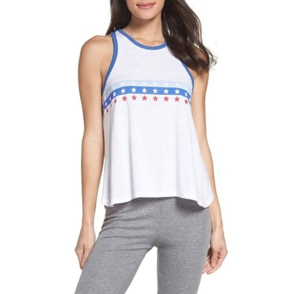 Honeydew Graphic Racer Back Chill Out Tank Top